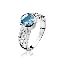 Zinzi ring blauw zirkonia zir866b