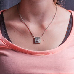 Zilver collier met hanger Meander GL Timeless