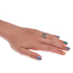 Zilveren ring bloemmotief GL Timeless
