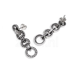 Zilver oorhangers cirkels GL Timeless 