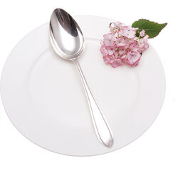 Puntfilet zilveren dinerlepel