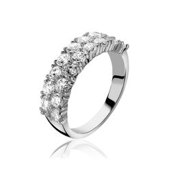 Zinzi ring met wit zirkonia ZIR1053