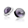 Zilver oorstekers paars zirconia zio1043p zinzi