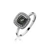 Zilver ring blauwgrijze zirkonia zir1041 Zinzi