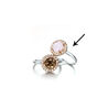 Zilveren ring roze en wit zirkonia Silver Rose R6243