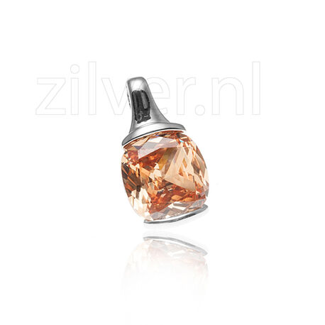 Zilveren hanger champagne ZIH1021c Zinzi