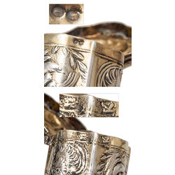 Verguld zilveren lodereindoosje antiek Schoonhoven 1803