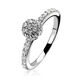 Zinzi ring met bol wit zirknoia Zir1015