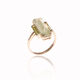 Superoro gouden ring met preniet en peridot 