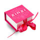 Zilveren ketting met rosekleurig koord van Zinzi ZIC1092r