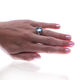 zilveren ring met topaas opaaltjes en pareltjes