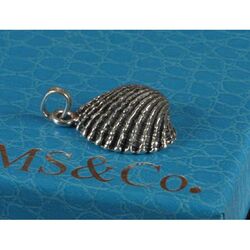 Zilveren hanger of bedel schelp van Raspini