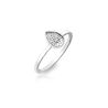 Zilver ring met diamantje Stargazer Teardrop Hot Diamonds