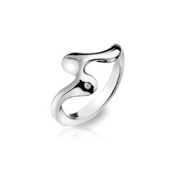 Zilver ring Pirouette Hot Diamonds dr145