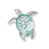 Zilveren broche zeeschildpad Nicole Barr