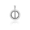 Zilver medaillon zirkonia 14 mm MY iMenso