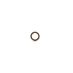 Heel klein roséverguld ronde zwart zirkonia Jiving MY iMenso 280139