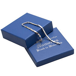Zilver schakelarmband met zirkonia