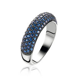 Zilveren Zinzi ring blauw zirkonia zir632B 