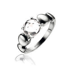 Zinzi zilveren ring smokey wit ZIR1145