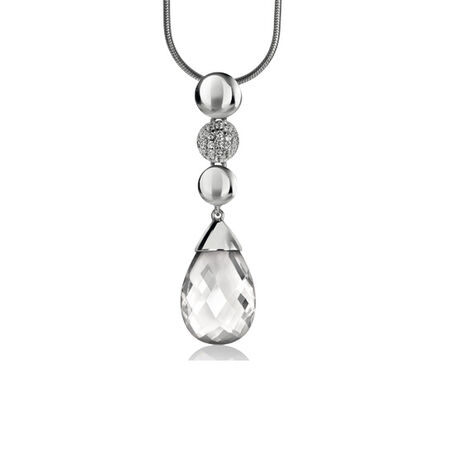 Zilveren hanger met zirkonia zih1143 zinzi