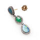 Oorbellen met smaragd opaal en diamant India Gem