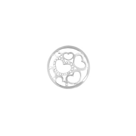 MY iMenso 24mm Zilveren Cover Hart Zirkonia 240987