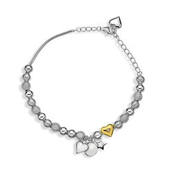 Zilver armband Just add Love Trinket DL506 Hot Diamonds
