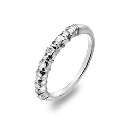 Zilveren ring met diamantje Hot Diamonds by the shore DR155