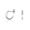 Zilver oorbellen half rond DE416 Hot Diamonds Halo Crescent