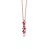 rosé collier met hanger roze zirkonia Elements