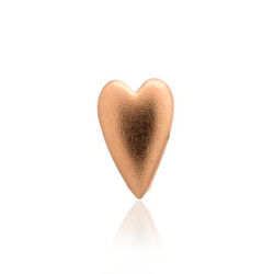 Endless rosé charm brushed heart