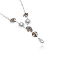 Zinzi collier groen grijs zirconia zic349