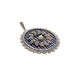 zilver hanger blauw emaille pareltjes markasiet