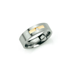 Boccia titanium ring briljant 0101-08