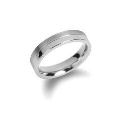 Boccia titanium ring strak 0129-01