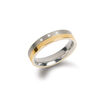 BOCCIA Titanium ring 3 diamantjes 0129-04