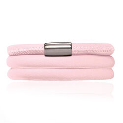 Driedubbel roze leren armband Endless 12113