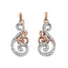 9 krt oorbellen met diamant Elements Gold GE928