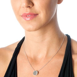 Zilver collier Silhouette Circle Hot Diamonds DP594