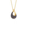 vergulde ketting met hanger medea Black & Gold