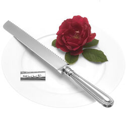 Zilver broodzaag model Parelrand