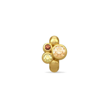 Verguld zilver bedel Endless Sweet Dreams oranje geel cognac