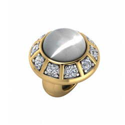 Verguld zilver bedel Endless White Moon Galaxy Gold 3600-2