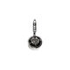 Zilveren charm met zwart zirconia van Zinzi ch249bl