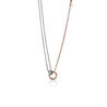 Zinzi collier met cirkels deels rosé ZIC1230