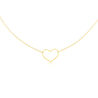 verguld zilveren ketting met hart Maman et Sophie