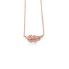 Rosé collier met blad zirkonia Elements