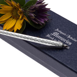 antiek zilver tamboereernaaldhouder