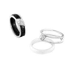 Zilveren ring Ceramic met zirkonia MY iMenso 28-061